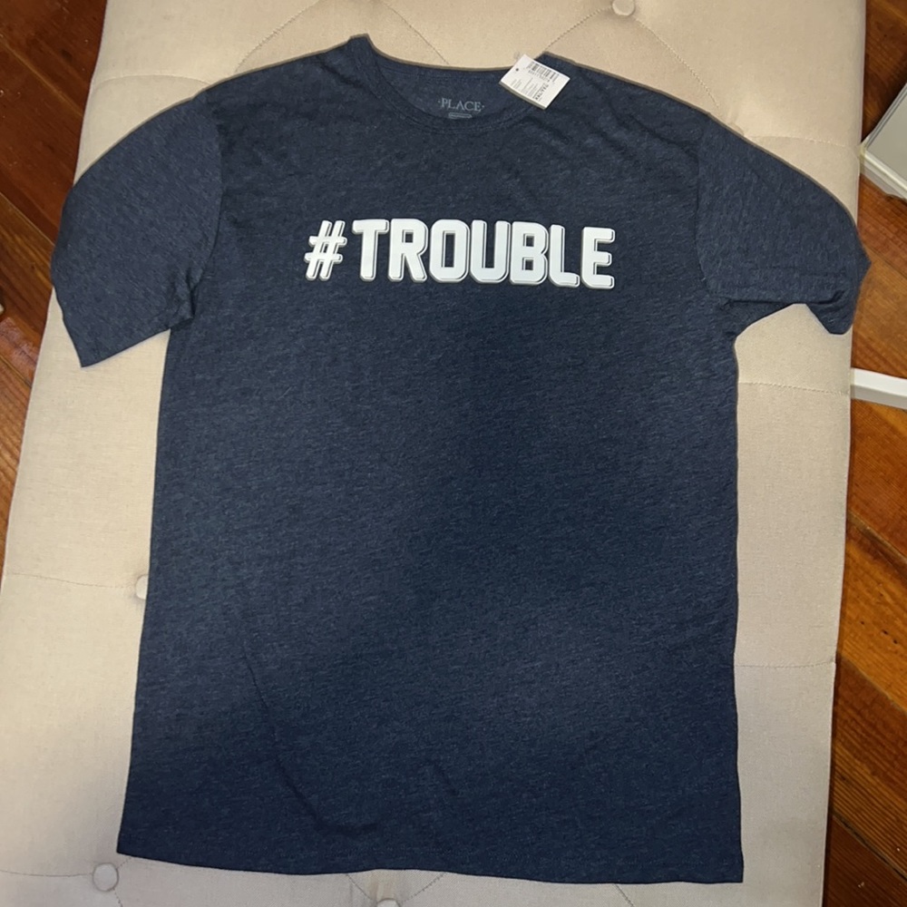 Set of 2 children’s Place statements Tees Trouble - Daddy & Me - Picture 4 of 5